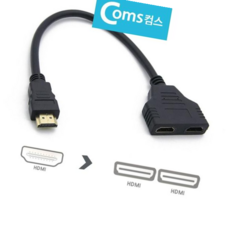 선택분배기 HDMI 2대1 Y자형 롱타입선택기 모니터, 본상품