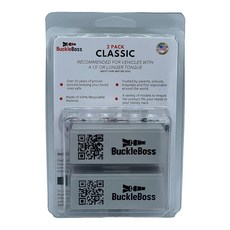 Buckle Boss 오리지널 클래식 안전 벨트 잠금 장치 | 강력한 ABS로 만든 오리지널 안전 벨트 가드 | 특별한 도움이 필요한 승객용 | 쉬운 설치 | 승객이 안전 벨트, 2 Pack, 2Pack