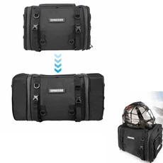 오토바이 뒷좌석 방수 모토크로스 러기지 팩 다기능 테일 백 라이딩, 01 1pcs 35L-50L Black