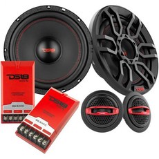 DS18 GENX6.5 동축 스피커 6.5인치 3웨이 최대 165W RMS 50W 블랙 페이퍼 콘 마일라 돔 트위터 2개 4옴 동급 다른 스피커가 따라올 수 없는 탁월한 선명도, 6.5-Inches Component, New Model