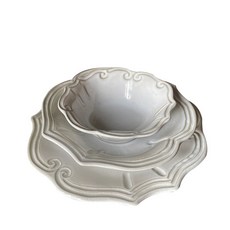 VBC casa 義大利 巴洛克系列 29 cm 主餐盤 24 cm 湯盤 18 cm 麥片碗 3入組套裝, 1個