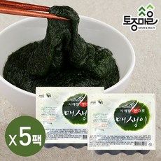 국산 톡톡사계절한그릇매생이 100g X 5팩(냉동)_세척매생이_완도매생이_냉동매생이, 없음