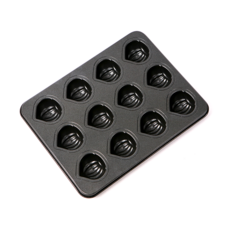 국산 밤틀 12구 마들렌 밤만주 만들기 팬 버터떡 베이킹 국내산, 1개