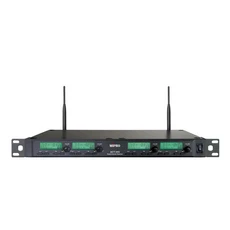 MIPRO UHF 類比四頻道無線麥克風系統 ACT-343, 黑色, ACT-343主機+Type-C充電手持式麥克風*4