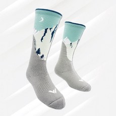 SPORTWOOL 美麗諾膝下羊毛襪 登山滑雪專用, 1個, 湖水綠-單雙,L(26-30cm)