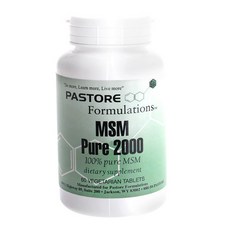 Pastore Formulations MSM Pure2000無糖無麩質素食錠, 1個, 60 件