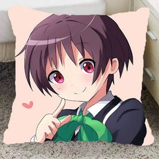 중2병도 사랑을 이야기하자 베개 작은 새 여섯 꽃 주변 베개 핸드메이드 카드 통 베개 학생 생일 선물, 화이트