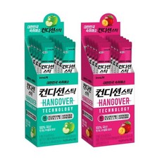 컨디션스틱 그린애플10+자두맛10 총 20포 세트 숙취해소제 젤리 18g, 스틱）그린애플10＋자두10