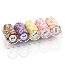 고니표 국제규격 데칼크레이 카지노칩 포커칩 카드 게임 홀덤칩 100P 아크릴 케이스 세트, C세트 [칩 100P+오픈형 아크릴케이스], 1개, C세트 [칩 100P+오픈형 아크릴케이스] 1개