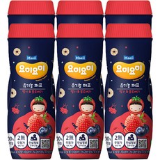 매일유업 요미요미 오가닉퍼프 과자 42g 딸기블루베리 6개입/무료배송, 6개