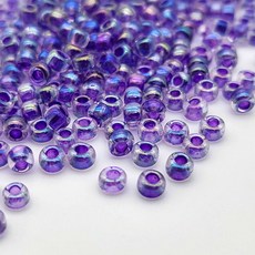 [모크재료방] 미유키 시드비즈 3mm, 50개, 레인보우 퍼플