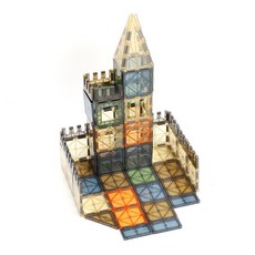 彩窗磁力片，兒童益智玩具，安全無毒，培養空間概念，激發創造力, 3D款-67塊, 1個