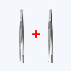 의료용 직선 핀셋 14cm 2p 드레싱 간호사 병원 의료 실습용, 2개, 의료 직선 핀셋 14cm