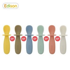 실리콘 이유식 스푼 (6종), ES1594_블루, ES1594_블루, 1개