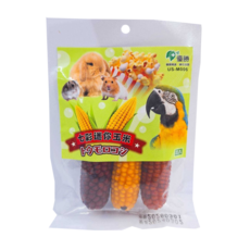 優勝 七彩迷你玉米磨牙棒 適用倉鼠兔子天竺鼠 小寵磨牙零食 單隻隨機色, 1個, 分裝單1隻(隨機色)