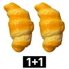 제롯 스퀴시 장난감 크로와상 말랑이 1+1, 1세트, 2개