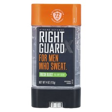 Right Guard X Extreme Defense 땀 억제제/데오드란트 프레시 블라스트 113g(4oz), RightGuardXExtremeDefense땀억제제데, 113g, 1개