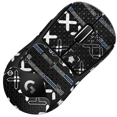 로지텍 G PRO 슈퍼라이트1 2 호환 지슈라 풀스킨 마우스 그립 스티커, 1개, 블랙