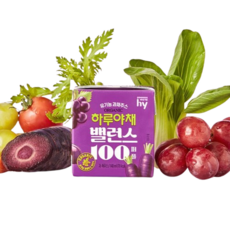 한국야쿠르트 하루야채 밸런스100 퍼플 140ml 12개