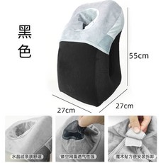 휴대용 수면 베개 목쿠션 여행 비행기, E. 검은색 2세대