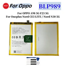 새로운 BLP989 교체용 배터리 OPPO A98 5G F23 Oneplus Nord CE3 LITENord N30, 01 BLP989