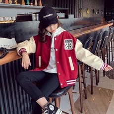 여아 봄 아동 후드집업 자켓 중대형 아동복 스타일 상의, 150cm, 와인레드