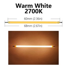 LED 필라멘트 전구 흰색 단단한 다이오드 축제 장식 DIY 램프 구슬 68mm DC3V 100mA 10 개, [02] Warm White 10pcs, [01] DC3V  100mA 68mm