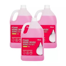 크리넥스 폼 솝 대용량 리필 핸드워시 그린플로럴향 4L x 3개