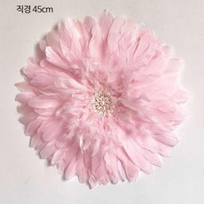 깃털 벽 장식 북유럽 행잉레더스트랩 인테리어 아트, C_45cm