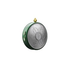 72H發貨 臺灣 AI吊墜音播放器 金屬迷你便攜音箱 藍牙環繞音響 8小時續航, AI指尖旋轉音響綠色