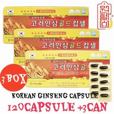 인삼캡슐 120캡슐 *3캔 드립니다, 120정, 3개