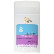 Earth Science 내추럴 데오드란트 티트리 라벤더, 1개, 70g