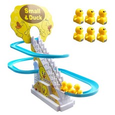 비해피 아기오리 롤러코스터 장난감 + 오리 장난감 9마리, 혼합색상, 1개