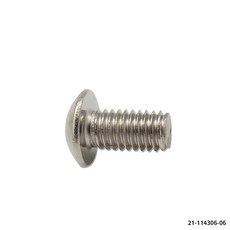 笙銓 螺絲 BtnHd Hex Vent 鍍鎳 10-32 x 3/8 半導體零件專用, 1個裝, 21-114306-06, 3/8(9.5mm), 10cm