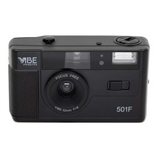 VIBE 501F 復古底片相機 膠卷相機 135軟片 內建閃光燈 現貨贈電池, 流沙金-Sandy gold (贈電池),我不需加購