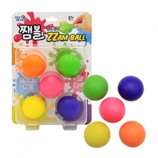 말랑 쫀득 심심풀이 끈끈이 색깔공 장난감 친구선물 주물러 초딩