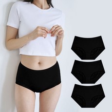 부드러운 모달 노라인 국산 레이스 팬티 3매입