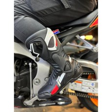 長野車業 Alpinestars SMX-6 V2 長筒車靴 防摔車靴 打檔車靴 賽車靴, 黑白灰, 1個