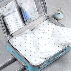 퀘이사D 여행용 지퍼백 슬림파우치, 20 x 28cm