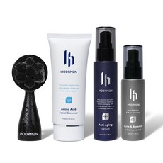 HODRMEN男研堂 鬥痘粉刺亮膚組, 1個, 洗面乳+煥膚精華+永春泉+洗臉刷各1