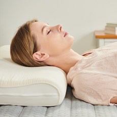 필슬립 국산 인체공학 기능성 경추 구름 젤리 베개, 화이트, 1개