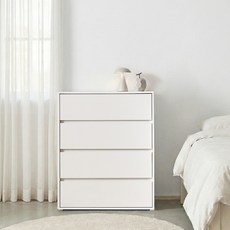 동서가구 블록 서랍장 800, 화이트, 4단