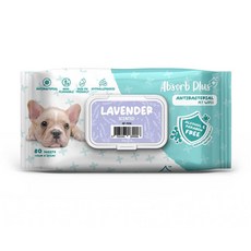 Absorb Plus 寵物濕紙巾 薰衣草香 80抽 親膚低敏 可沖式 無酒精防腐劑, 詳見包裝, 詳見包裝, 薰衣草