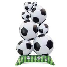 이벤트홀릭 축구 트로피 스탠딩 풍선 2종, 1개, 2.축구공 더미 스탠딩 은박풍선