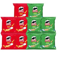 진트리샵 프링글스 오리지날 & 샤워크림어니언 미니, 1박스, 190g