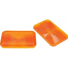 YiYuanG 교체용 앰버 렌즈 RE70020 John Deere 트랙터 210K 210LE 2210 3120 4100 4200 4500 5200 5400 (2개 세트)