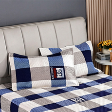 사계절 부드럽고 편하게 사용가능한 밀리지않는 양면 침대&다다미 패드/시트, 네모 체크