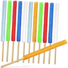 블라인드 및 통풍구용 마이크로파이버 청소 브러시 12개 가정 사무실 청소를 위한 좁은 공간을 부드러운 손잡이 디테일 더스터 스틱