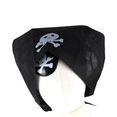 디케이원 의상장식 할로윈 해적두건 블랙