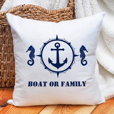 맞춤형 보트 이름 예술적인 베개 커버 해상 장식 앵커 정교한 쿠션 케이스 요트 홈 비치 하우스 선물 218539, 40X40CM, LK240728000098